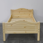 Кровать 90х200 Рита из массива сосны, с основанием кровати, прозрачный лак