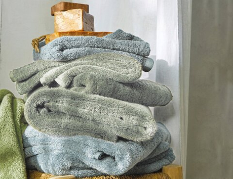 Полотенце 100х150 Blanc des Vosges Uni Orage голубое