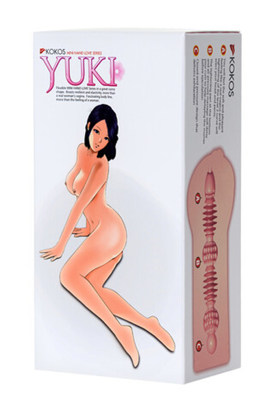МАСТУРБАТОР РЕАЛИСТИЧНЫЙ KOKOS YUKI, TPR, ТЕЛЕСНЫЙ, 14.5 СМ