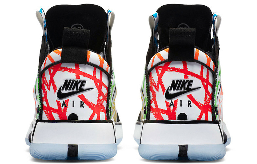 Zion Williamson x Jordan Air Jordan 34 Noah PE Crayon Graffiti Real Life Basketball Shoes Men's White