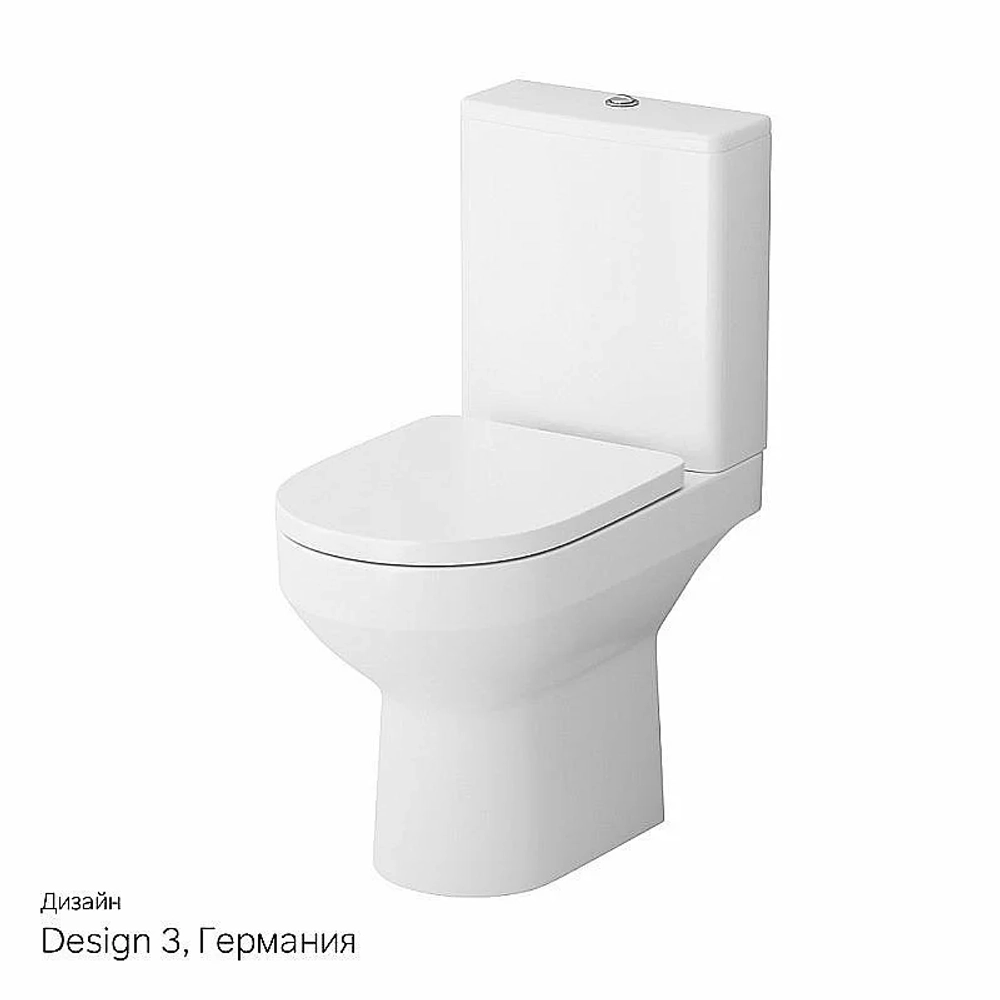 Унитаз-компакт AM.PM Spirit 2.0 C708600WH белый, с бачком, безободковый
