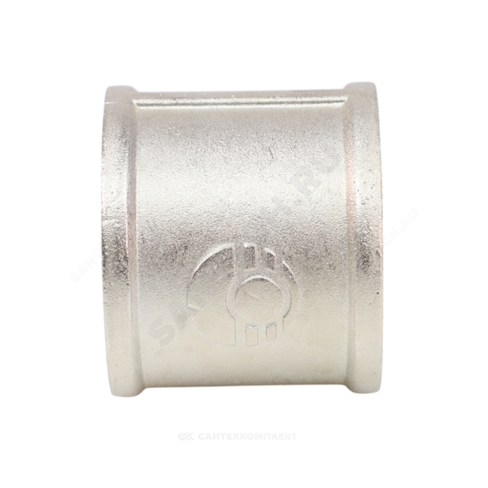 Муфта латунь никель Ду 32 (1 1/4") ВР/ВР VALFEX VF.170.N.114