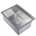 Мойка настол.монтаж 60х45 (3,0) вып 3 1/2  MIXLINE PRO 22см с сифоном (сатин НАНО декор)