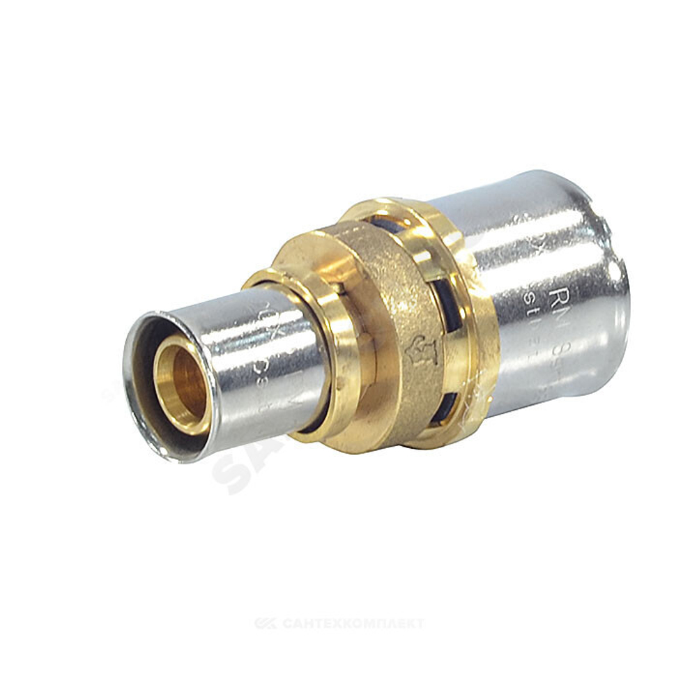Муфта переходная для МП/PE-X труб латунь пресс Дн 20х16 RM103 Giacomini RM103Y010