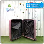 Маленький чемодан Mironpan 95, Розовый, S с расширителем