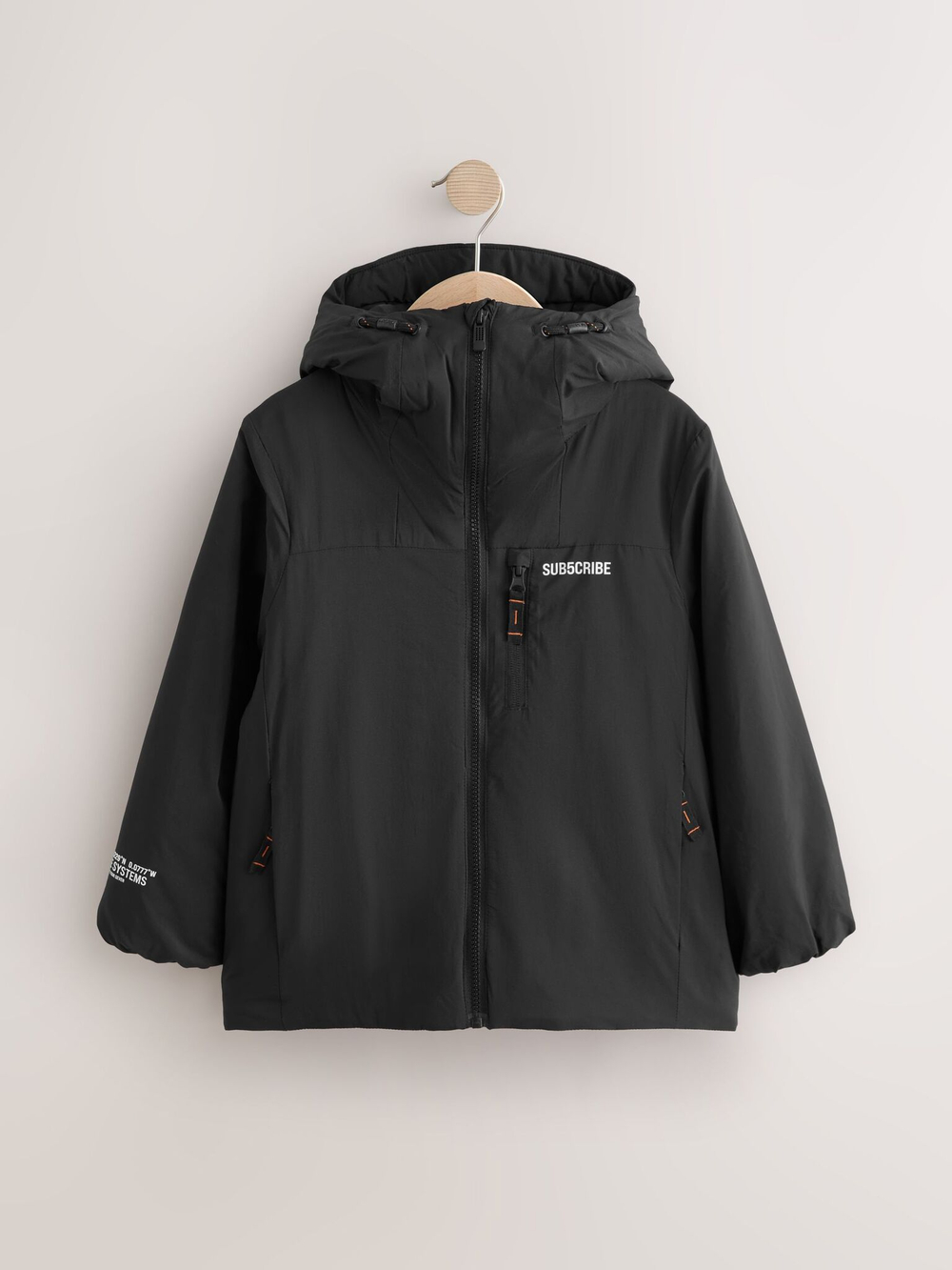 Куртка утепленная с капюшоном для мальчика Next Q61-571, Темно-серый