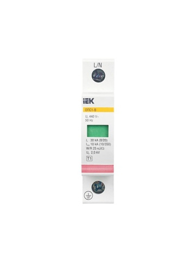 Ограничитель перенапряжения ОПС1-B 1P KARAT IEK MOP20-1-B