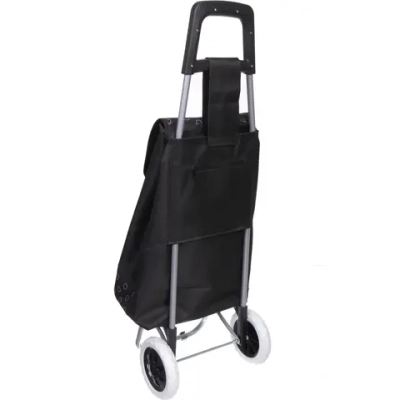 Тележка хозяйственная с сумкой (92*33*27см, колеса 16см,грузоподъемность до 30 кг.) черная DC308AG