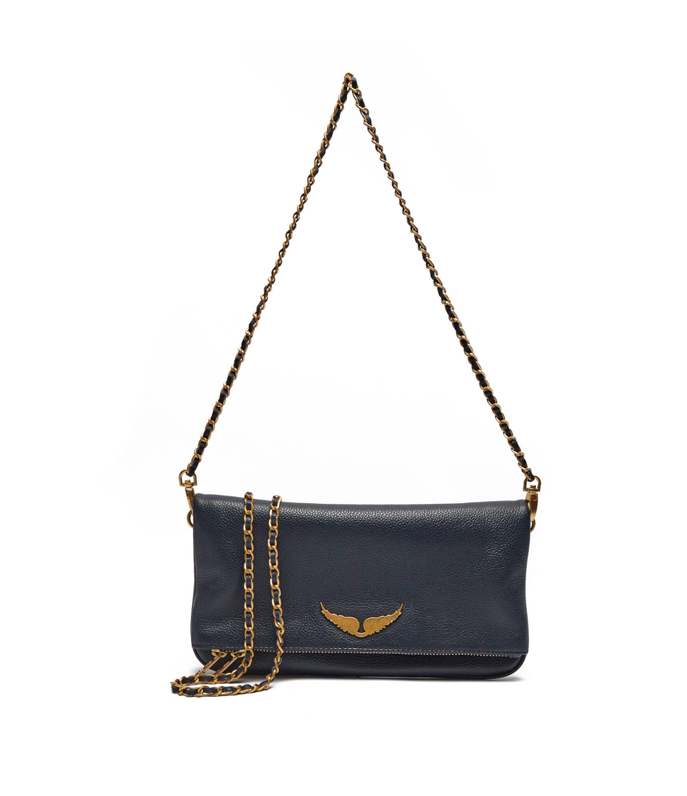 Кожаная сумка через плечо ROCK Zadig&Voltaire - темно-синий(LWBA00001)