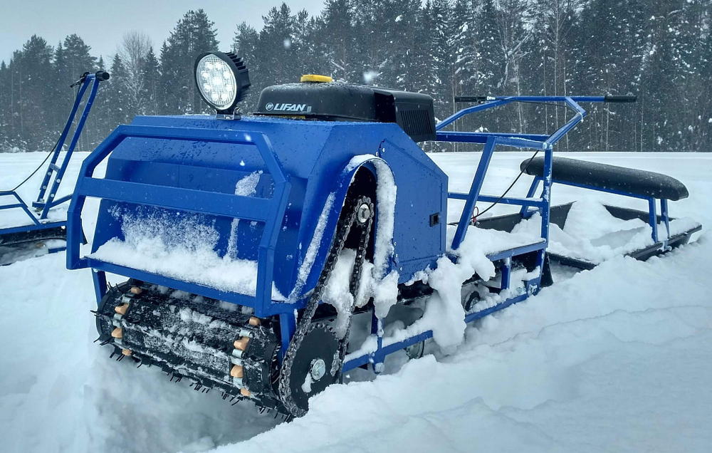 Мотобуксировщик Альбатрос-XLV 9 тележки, 1450 мм