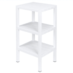 Этажерка прямоугольная nature 3 полки 384х330х725 мм (белый)