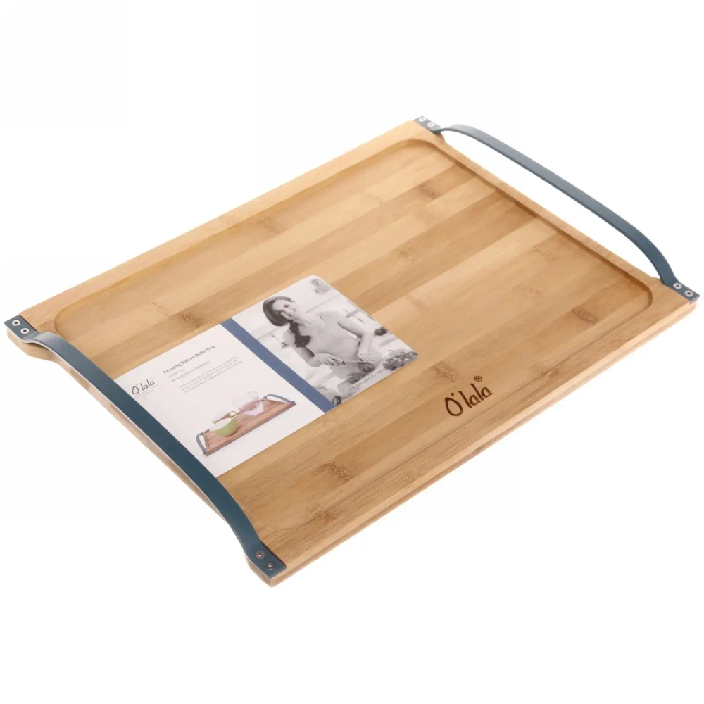 Поднос для завтрака «O'lala» 39,5*28,5*4,8см с металлическими ручками