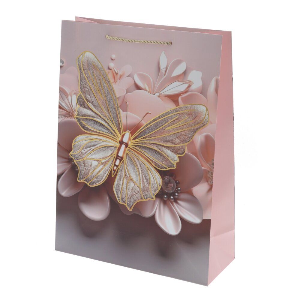 GAEM Пакет подарочный L (бумага 210г/м2, блок микс 12шт), L30 W12 H41,5 см, 4в.