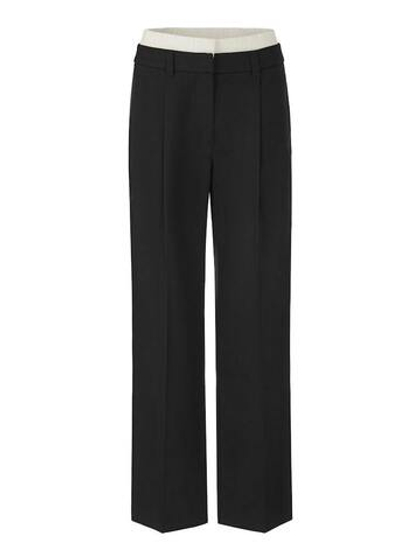 Marc Cain Брюки с двойным поясом контрастного цвета