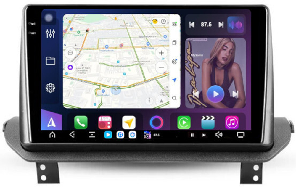 Магнитола Mitsubishi Outlander 4 2021+ (без штатного 360) - FarCar XXL10-9617 монитор 10.36" 2K QLED на Android 14, TS20, 8+256Гб, CarPlay, 4G SIM-слот