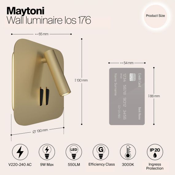Светодиодный спот Maytoni Ios 176 C175-WL-01-6W-MG