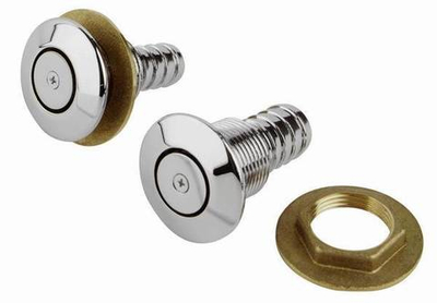 невыступающая вентиляционная головка для топливного бака из хромированной латуни 16мм