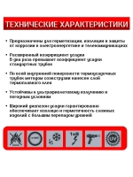 термоусадка для проводов КВТ, термоусадочная трубка с клеевым слоем ЧЕРНАЯ 15/5 мм длина 1м. ТТК(3:1), Клеевая трубка для проводов, с подавлением горения