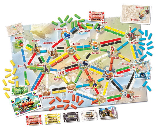 Купить настольную игру Ticket to Ride Junior: Европа, арт. 1867