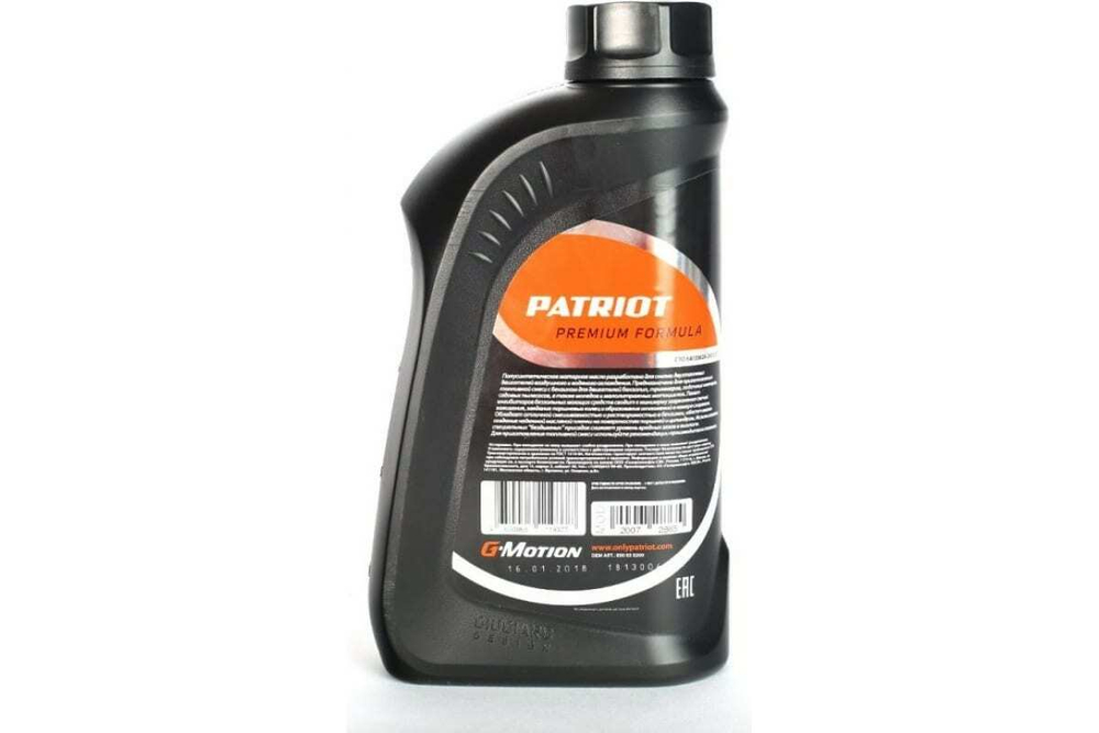 Масло полусинтетическое G-Motion 2Т EURO 1л PATRIOT 850030200