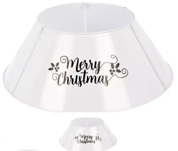 Декорация для основания елки Веселое рождество 45x45x16 см., белый, Koopman (575900060/1)