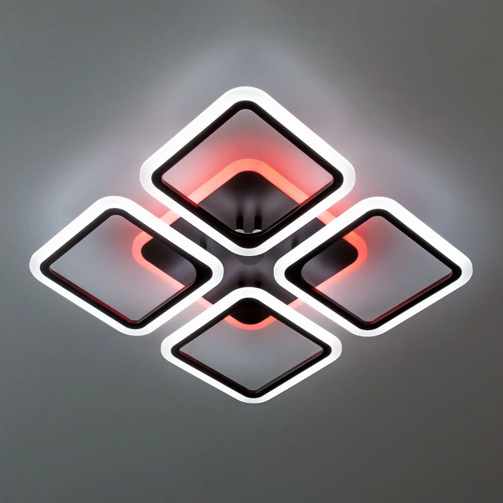 Citilux Марсель Смарт CL232A145E RGB Умная люстра Чёрная