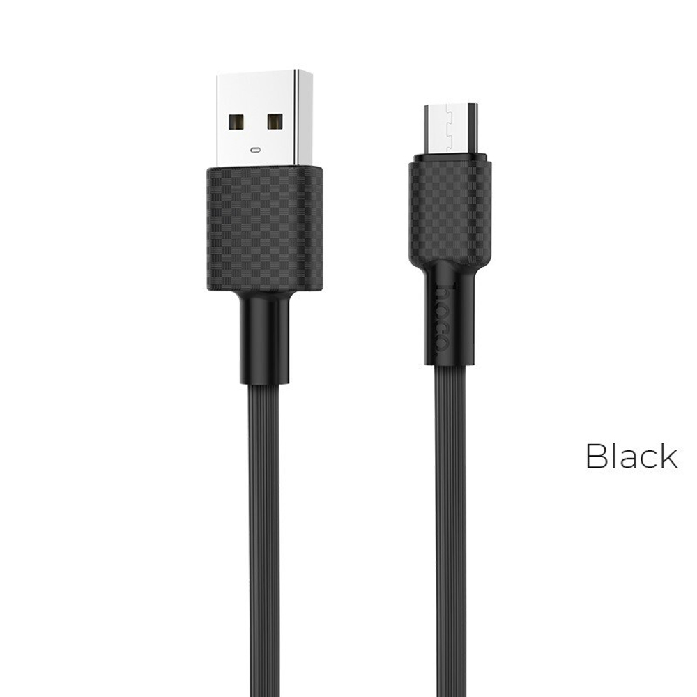 Кабель HOCO X29 USB-microUSB 2.4A 1м TPE Black