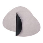 Набор из 4-х двухсторонних сервировочных салфеток drop, 33х41 см, черный/светло-серый