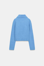 Вязаный кардиган на молнии - ZARA
