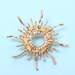 Брошь «GOLD Podarok», Восходящее Солнце, цвет как на фото, 4.5см (символ Страсти и Любви)
