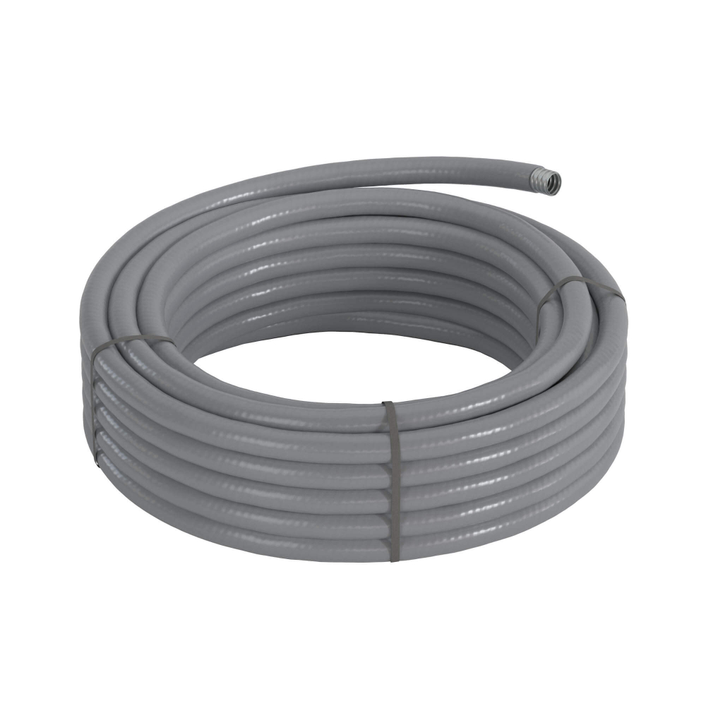 Металлорукав DN 26мм в гладкой EVA изоляции, Dвн 26,5 мм, Dнар 34,0, 25 м, цвет серый