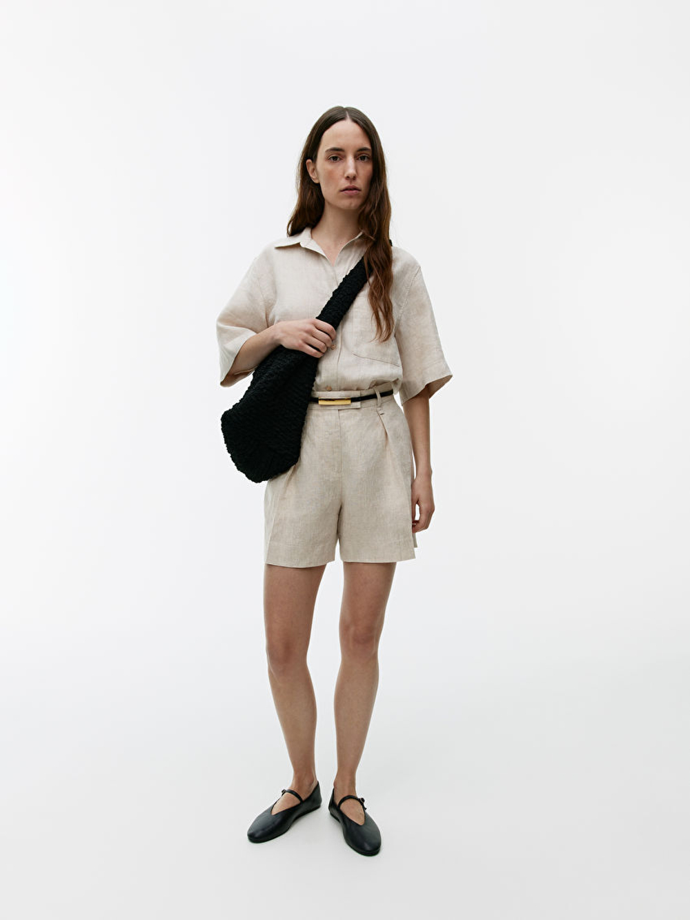 ARKEТ ЛЬНЯНАЯ РУБАШКА, ПЕСОЧНЫЙ