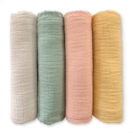 SwaddleDesigns Набор пеленок муслин 4 шт. - Earthtone 4-Pack, Spring Garden
