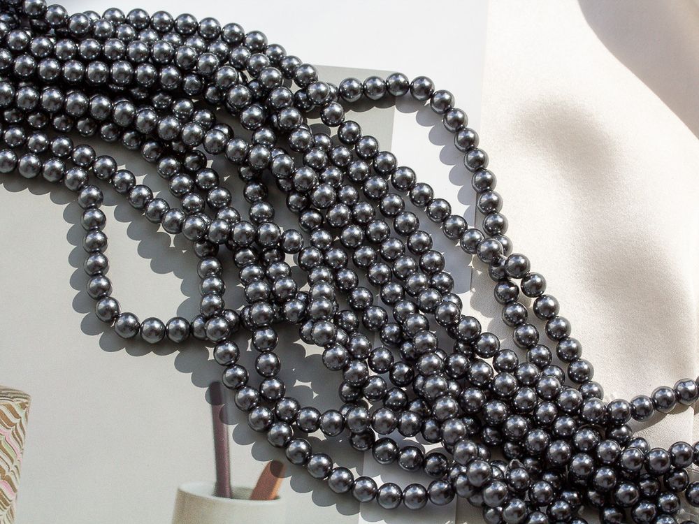 "Жемчуг круглый" 8мм, "Майорка. Имитация" (нить)