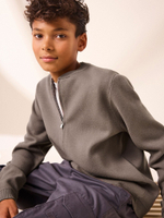 Толстовка на молнии для мальчика Next K84-008, Бежевый