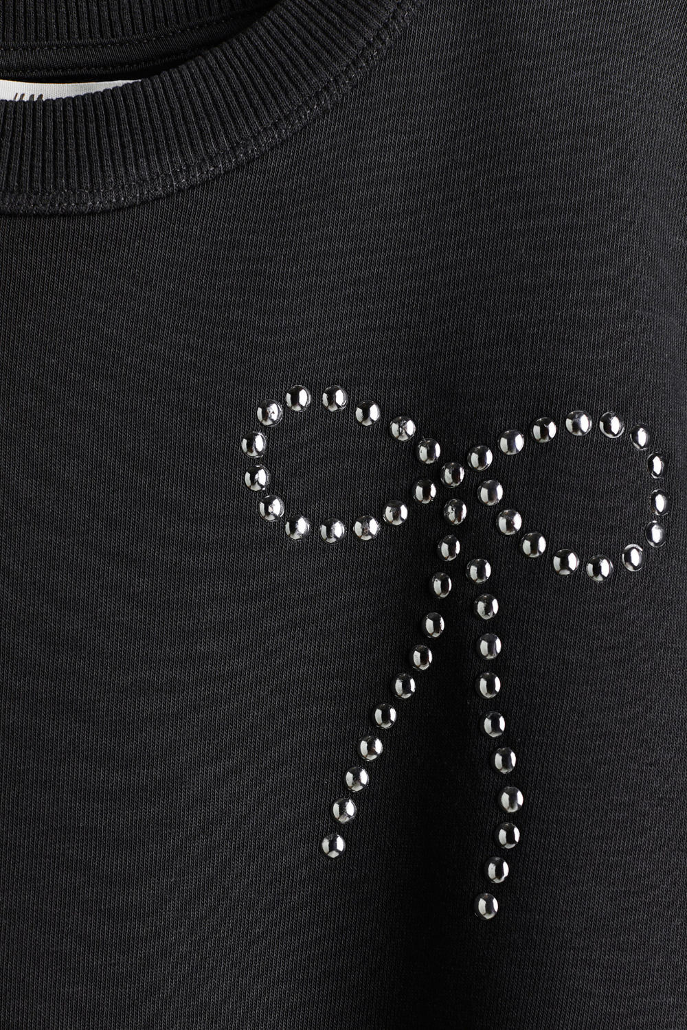 H&M Футболка оверсайз с принтом, черный