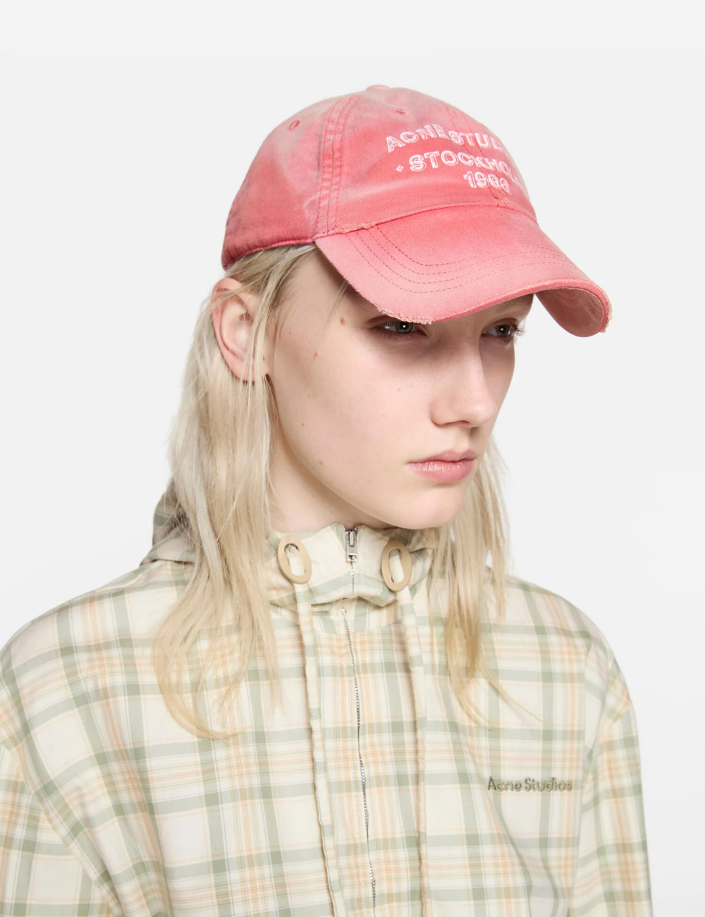 Бейсболка Acne Studios Sprayed Logo "Red"