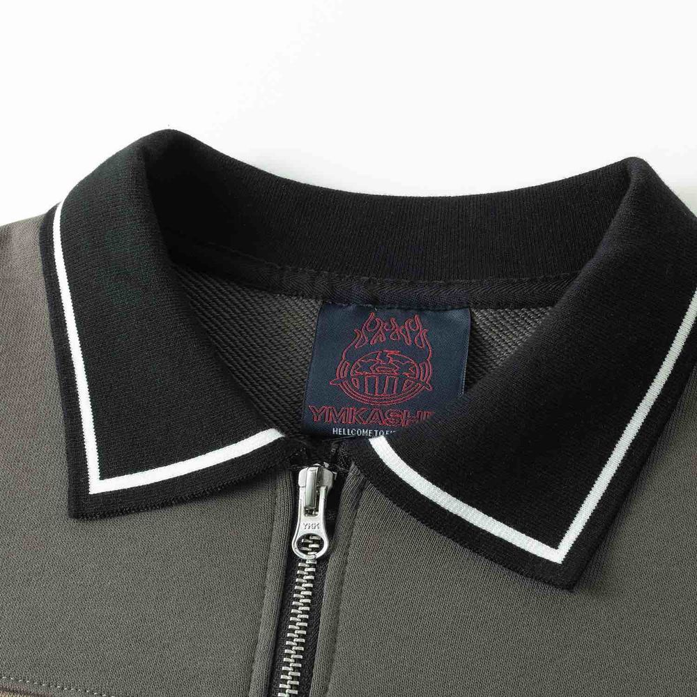 Толстовка Ymkashix Four Stripes серый/коричневый/зеленый/графитовый