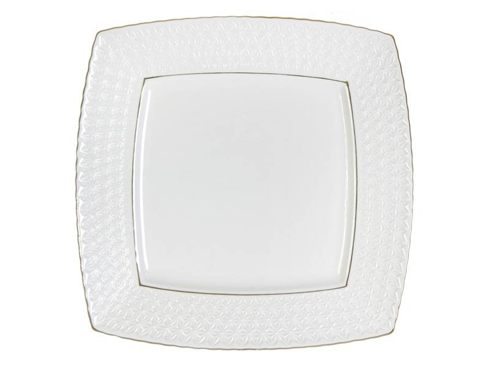 Тарелка десертная 16,5см "Снежная королева" квадрат (17214)