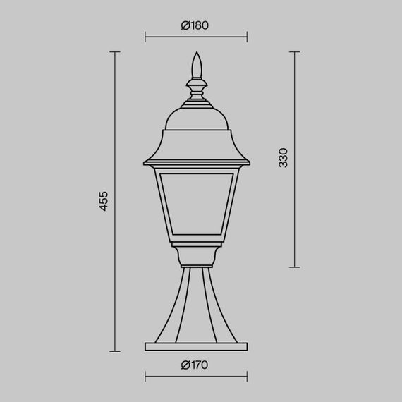 Уличный светильник Maytoni Abbey Road O004FL-01B