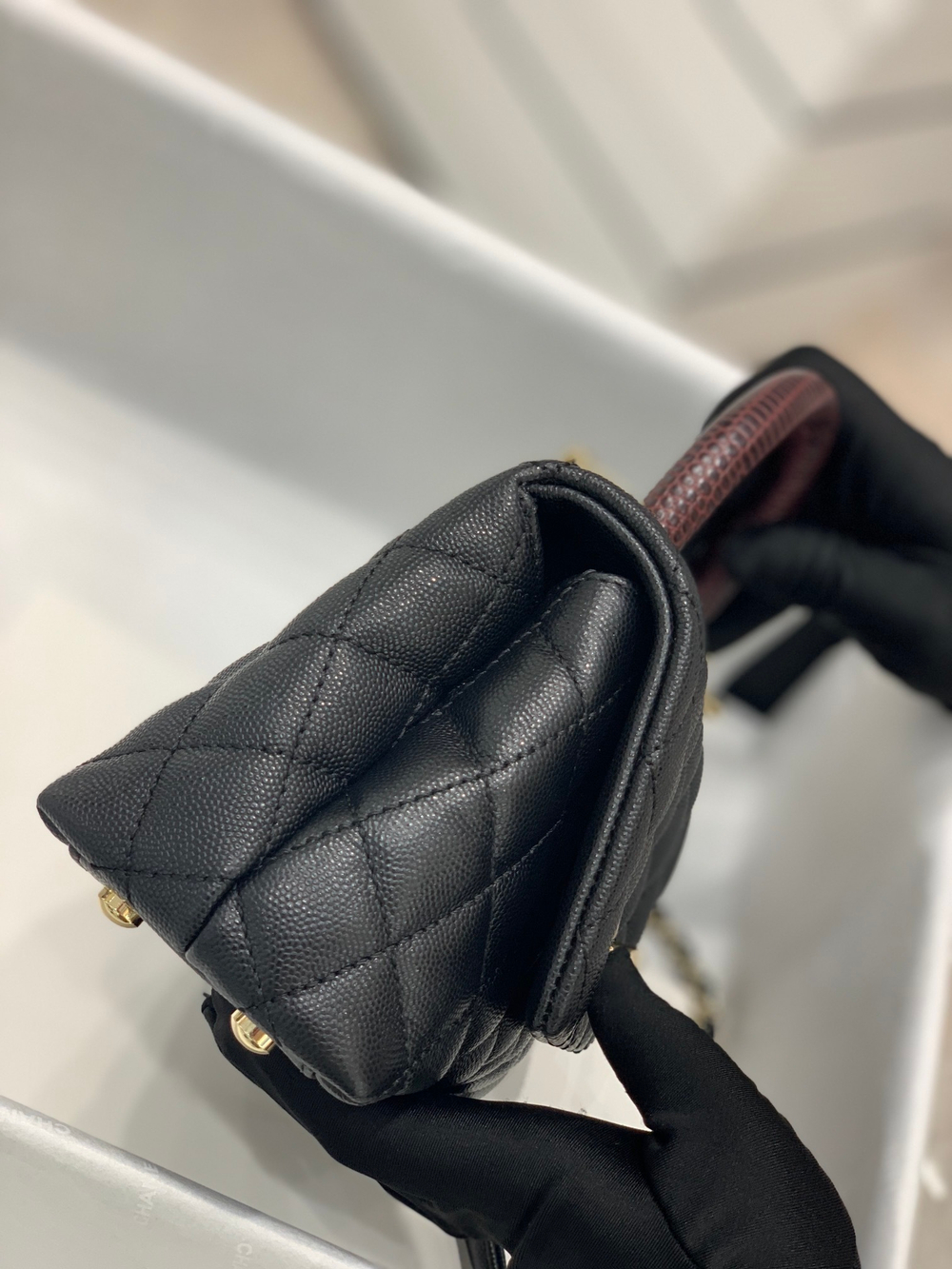 Chane1 Coco Handle Bag 19 cm