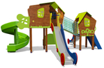 Игровой комплекс для детей 4-6 лет для уличной площадки