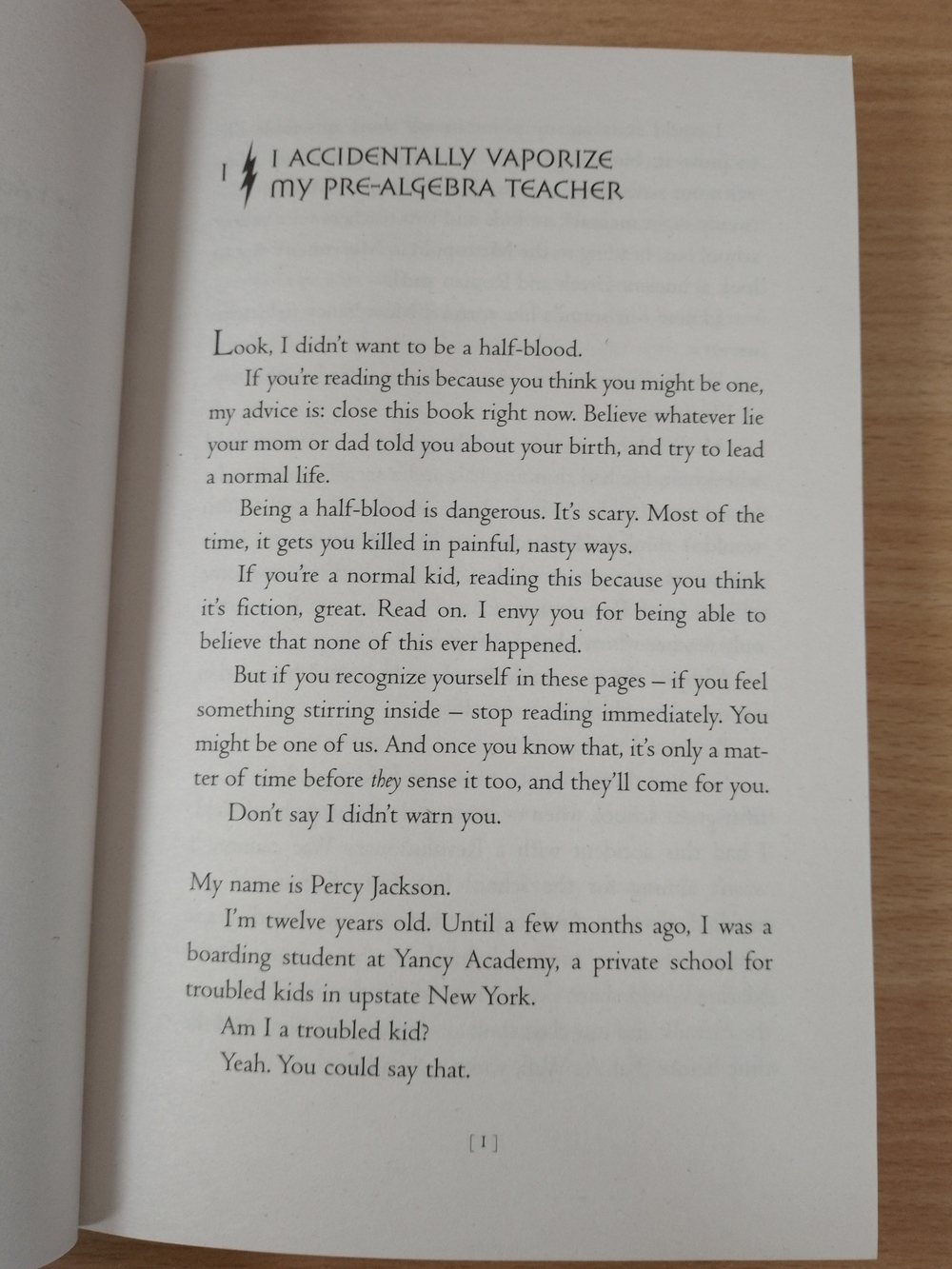 Percy Jackson and the Lightning Thief (Book 1)