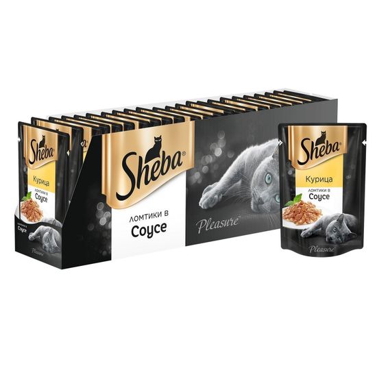 Sheba  пауч в соусе курица 85 гр