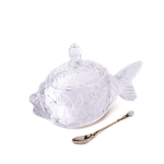 Икорница стеклянная "Рыбка"