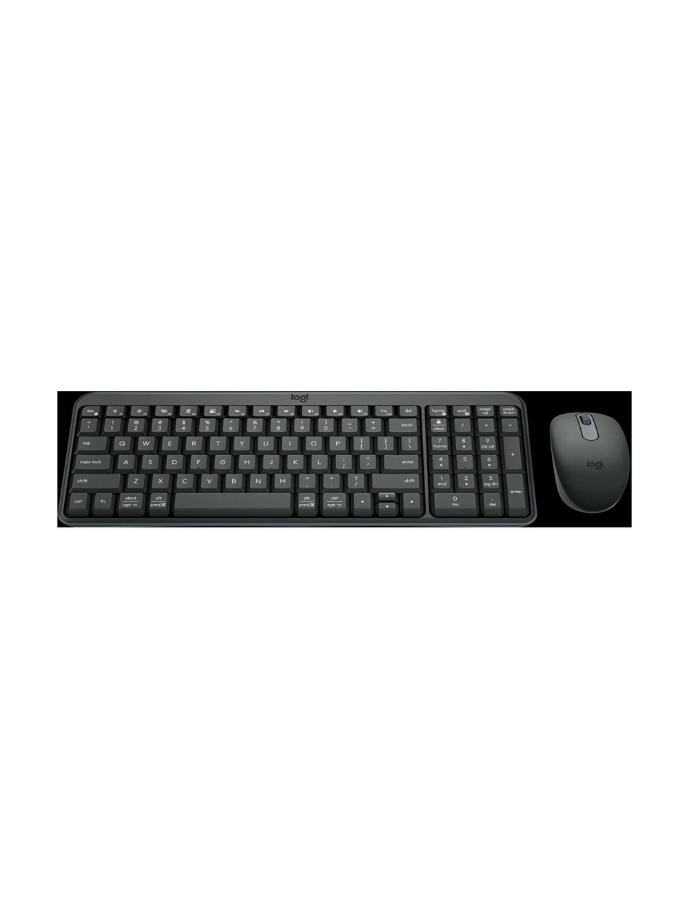 920-013853 Logitech Клавиатура + мышь MK250 оригинальная заводская гравировка RU/LAT
