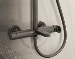 Душевая система Vincea Rondo VSFS-1R1GM вороненая сталь