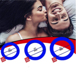 Набор из 3 синих эрекционных колец «Оки-Чпоки» (Цвет: синий)