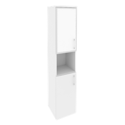 Оникс Шкаф высокий узкий левый O.SU-1.4 R (L) white  400*420*1977