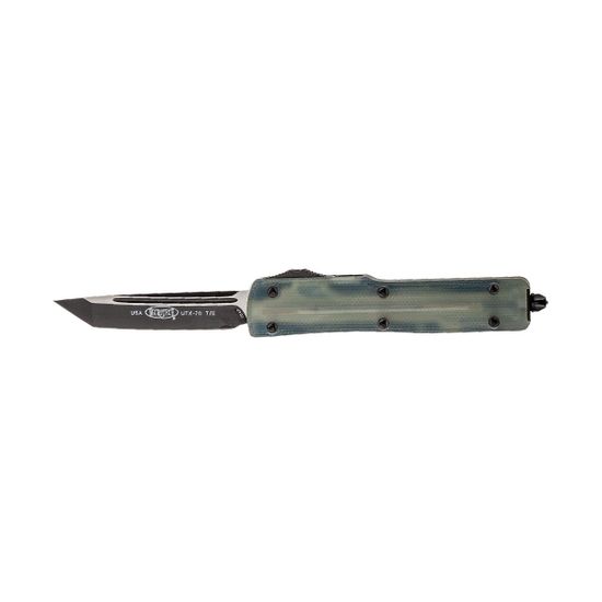 Автоматический нож Microtech UTX-70 149-1GTJGS c клинком из стали Böhler M390 Microclean®, рукоять алюминий / G10